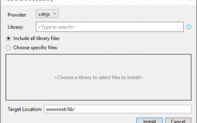 ASP.net Core libman.json file